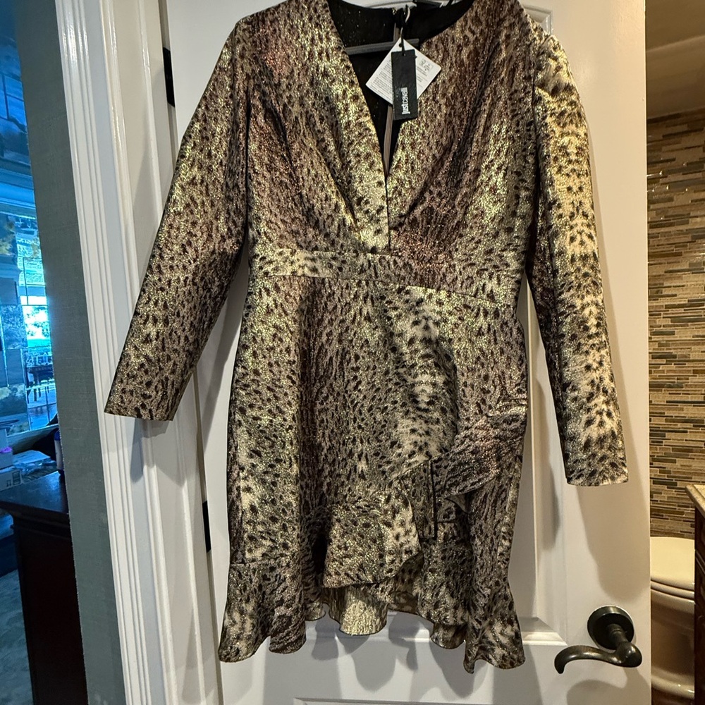 Just Cavalli Leopard Print Midi Dress